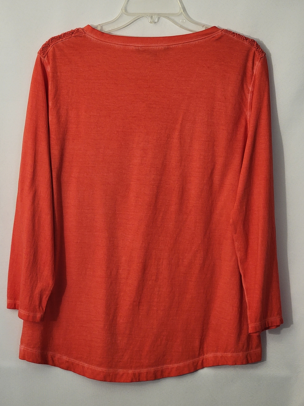Ralph Lauren Lace-Shoulder Henley Long Sleeve Size XL - Picture 7 of 8